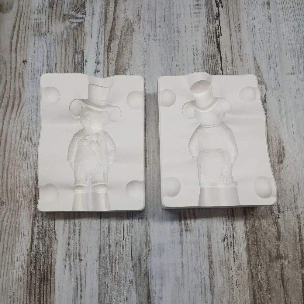 Alberta's Molds A-380 Mouse Groom Ceramic Slip Casting Mold Vintage‎ 1984 5 Inch